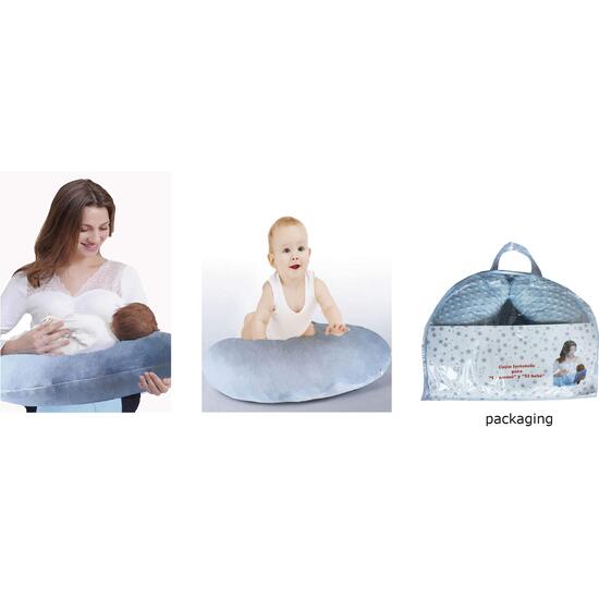 COJÍN DE LACTANCIA 50X60 CM. (FUNDA+RELLENO) ROSA image 1