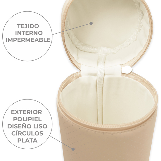 PORTABIBERONES ESTAMPADO POLIPIEL 100% PVC (1 PIEZA) NATURAL image 5