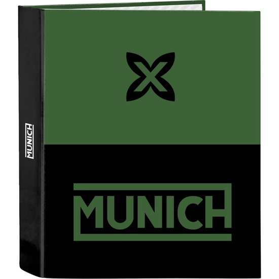 CARPETA F. 4 ANILLAS 35MM LOMO ANCHO MUNICH "CAVIAR" image 0