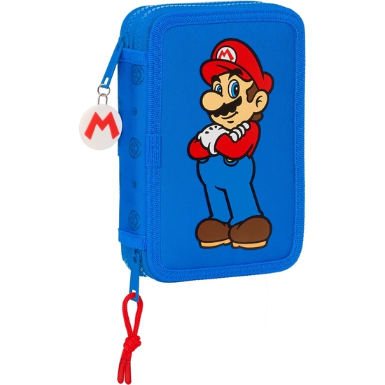 PLUMIER DOBLE PQÑO 28 PCS SUPER MARIO "PLAY" image 0