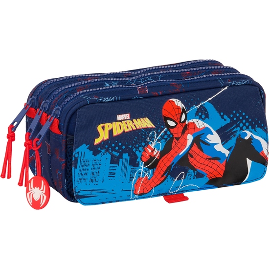 PORTATODO TRIPLE BIG SPIDER-MAN "NEON" image 0