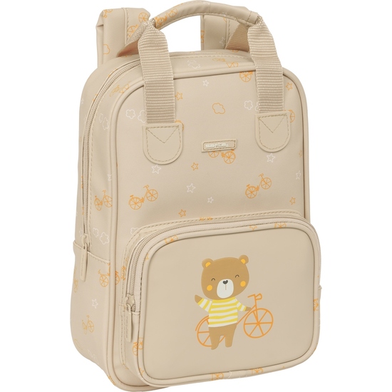 MOCHILA INFANTIL CON ASAS FACIL LIMPIEZA SAFTA PREESCOLAR "OSITO" image 0