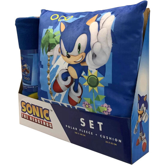 SET MANTA POLAR + COJIN SONIC THE HEDGEHOG image 1