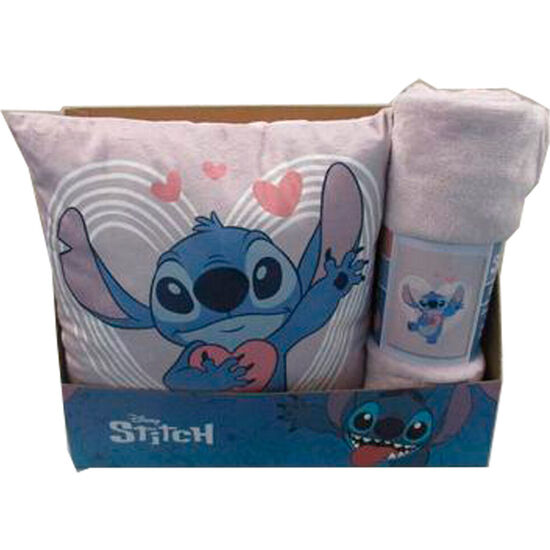 SET MANTA CORALINA + COJIN STITCH DISNEY image 1