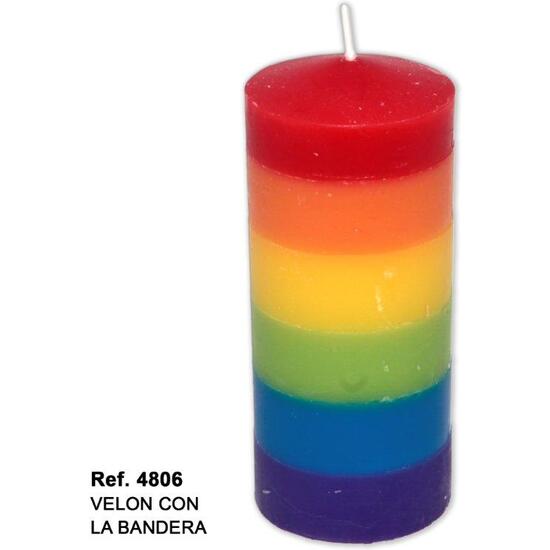 VELON GRANDE CON LA BANDERA LGBT image 0