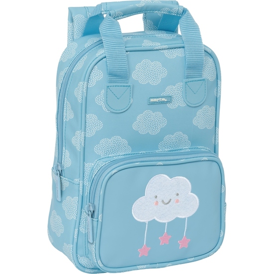 MOCHILA INFANTIL CON ASAS FACIL LIMPIEZA SAFTA PREESCOLAR "NUBE" image 0