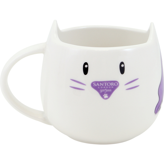 SET DE TAZA Y POSAVASOS GORJUSS™ "SMITTEN KITTEN" image 1