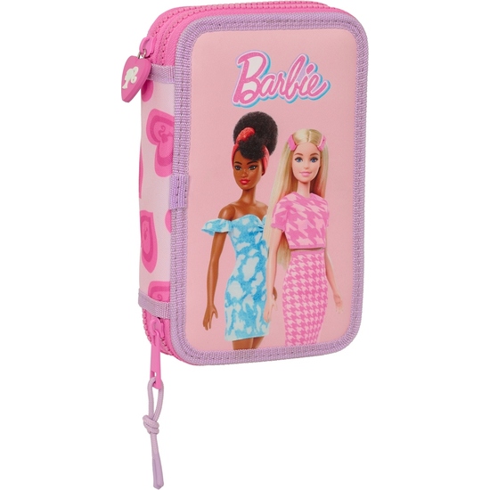 PLUMIER DOBLE PQÑO 28 PCS BARBIE "LOVE" image 0