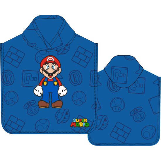 PONCHO DE MICROFIBRA SUPER MARIO image 1