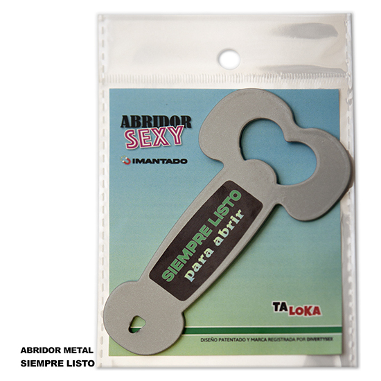 ABRIDOR METALICO IMANTADO CON FORMA DE PENE - MODELO 2 image 0