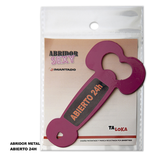 ABRIDOR METALICO IMANTADO CON FORMA DE PENE - MODELO 3 image 0