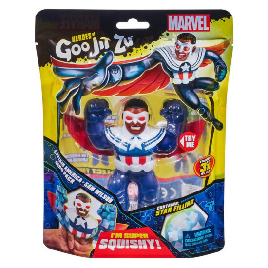 FIGURA CAPTAIN AMERICA MARVEL HEROES OF GOO JIT ZU image 1