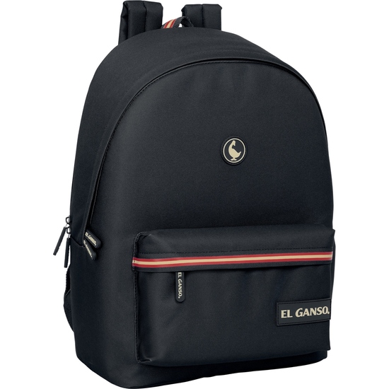 MOCHILA DOBLE PARA PORTATIL 15,6"+USB EL GANSO BASICS "NEGRO" image 0