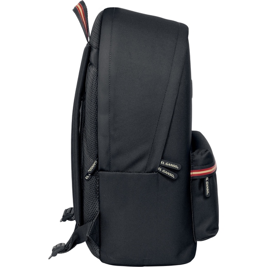 MOCHILA DOBLE PARA PORTATIL 15,6"+USB EL GANSO BASICS "NEGRO" image 2