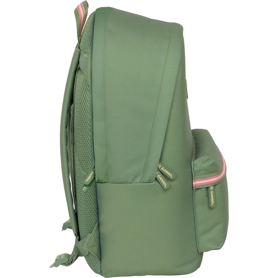 MOCHILA DOBLE PARA PORTATIL 15,6"+USB EL GANSO BASICS "VERDE" image 2