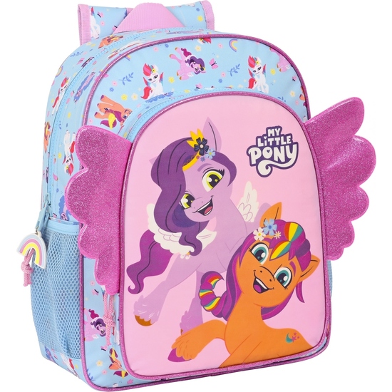 MOCHILA JUNIOR ADAPT.CARRO MY LITTLE PONY "WILD & FREE" image 0