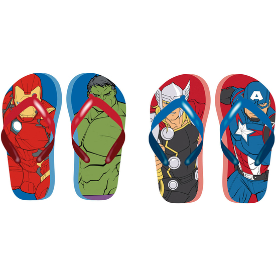 CHANCLAS DE VERANO SURT.2 DISEÑOS AVENGERS "SUPER HEROES" image 0