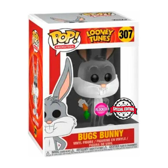 FIGURA POP LOONEY TUNES BUGS BUNNY FLOCKED EXCLUSIVE image 0