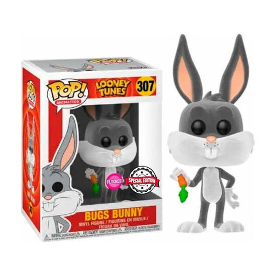 FIGURA POP LOONEY TUNES BUGS BUNNY FLOCKED EXCLUSIVE image 2