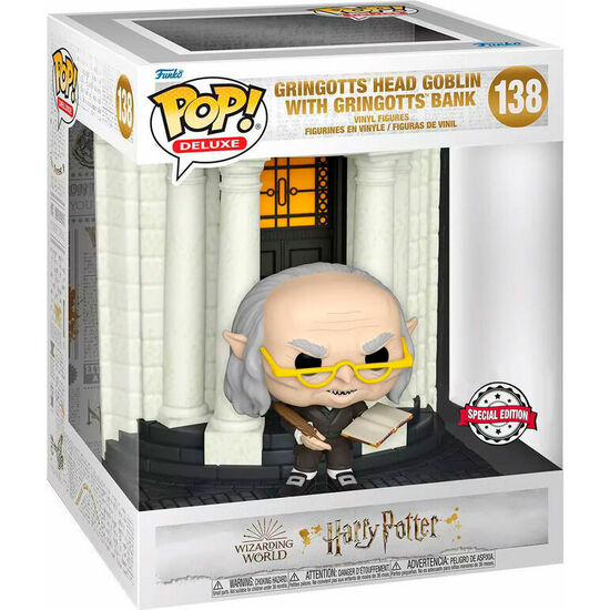 FIGURA POP HARRY POTTER DIAGON ALLEY GRINGOTTS BANK WITH HEAD EXCLUSIVE image 0