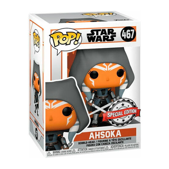 FIGURA POP STAR WARS THE MANDALORIAN AHSOKA HOODED EXCLUSIVE image 1