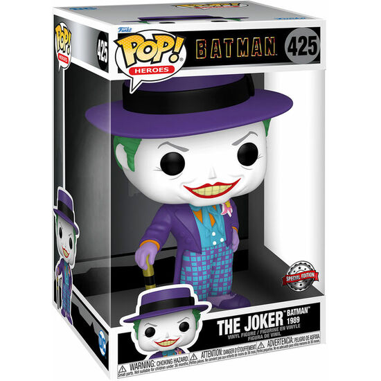 FIGURA POP DC COMICS BATMAN 1989 JOKER WITH HAT EXCLUSIVE 25CM image 2