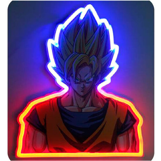 LAMPARA MURAL NEON GOKU DRAGON BALL Z image 0