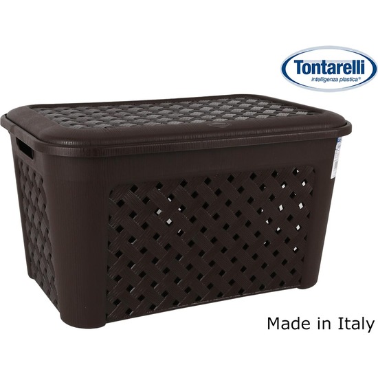 LAUNDRY BASKET+COVER 58X38X33CM  image 0