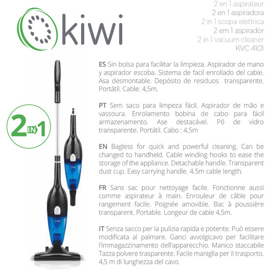 VACUUM CLEANER 2 IN 1 1000W & 800CC image 9