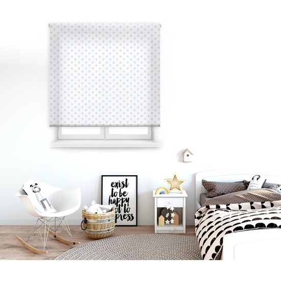 ESTOR ENROLLABLE DIGITALESTRELLAS CELESTE 150X180 image 1