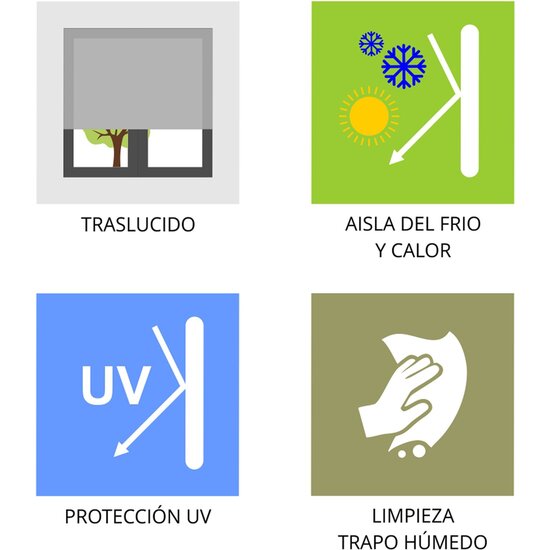 ESTOR ENROLLABLE DIGITALESTRELLAS CELESTE 150X180 image 2