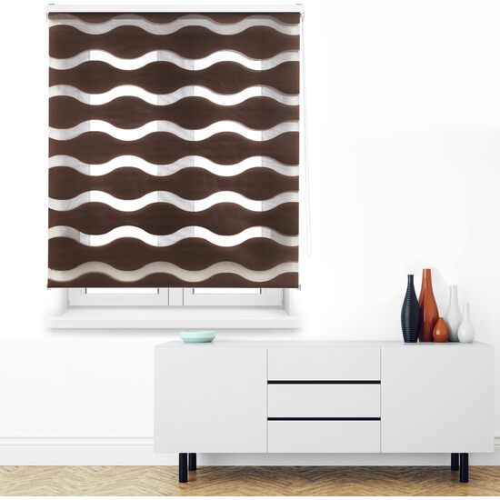 ESTOR ENROLLABLE MEDITERRANEO306-MARRON 160X180 image 1