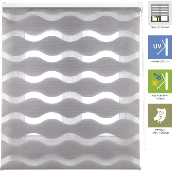 ESTOR ENROLLABLE MEDITERRANEO332-PLATA 100X180 image 2