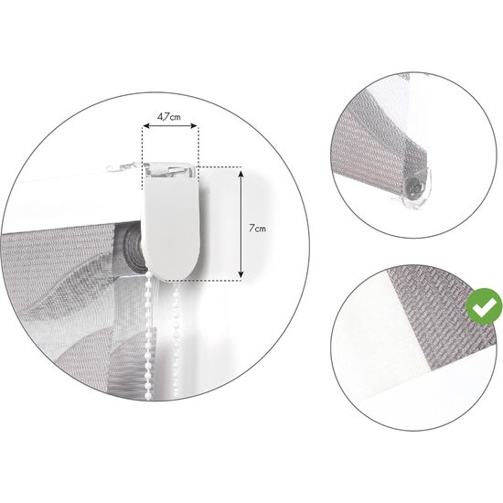 ESTOR ENROLLABLE MEDITERRANEO332-PLATA 160X180 image 4