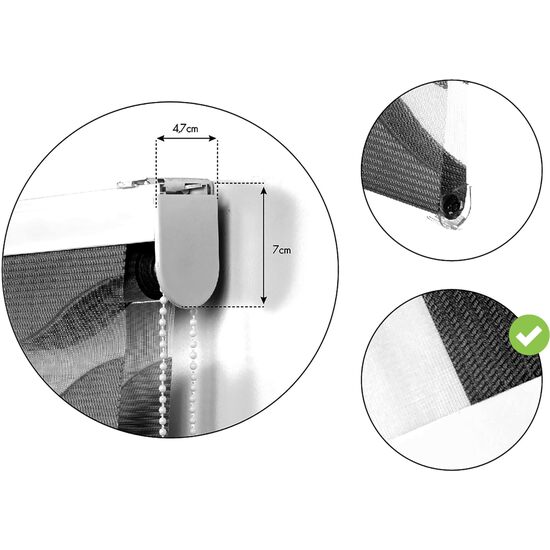 ESTOR ENROLLABLE MEDITERRANEO333-ANTRACITA 100X180 image 4