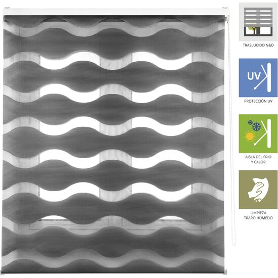ESTOR ENROLLABLE MEDITERRANEO333-ANTRACITA 120X180 image 2