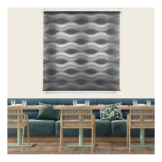ESTOR ENROLLABLE MEDITERRANEO333-ANTRACITA 180X180 image 1