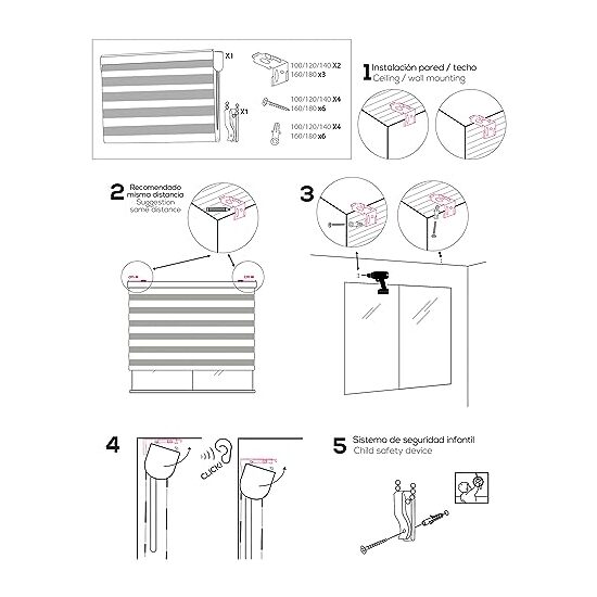 ESTOR ENROLLABLE STRIPES321-MARRON 175X250 image 5