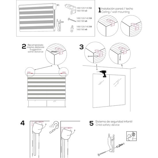 ESTOR ENROLLABLE STRIPES321-MARRON 75X250 image 5