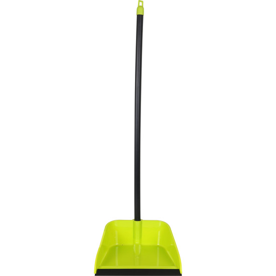 DUST PAN W/RUBBER & HANDLE 24.5X77CM  image 1