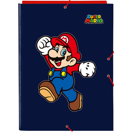 CARPETA FOLIO 3 SOLAPAS SUPER MARIO "WORLD" image 0