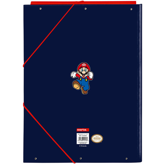 CARPETA FOLIO 3 SOLAPAS SUPER MARIO "WORLD" image 1