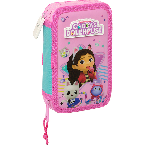 PLUMIER DOBLE PQÑO 28 PCS GABBYS DOLLHOUSE "PARTY" image 0