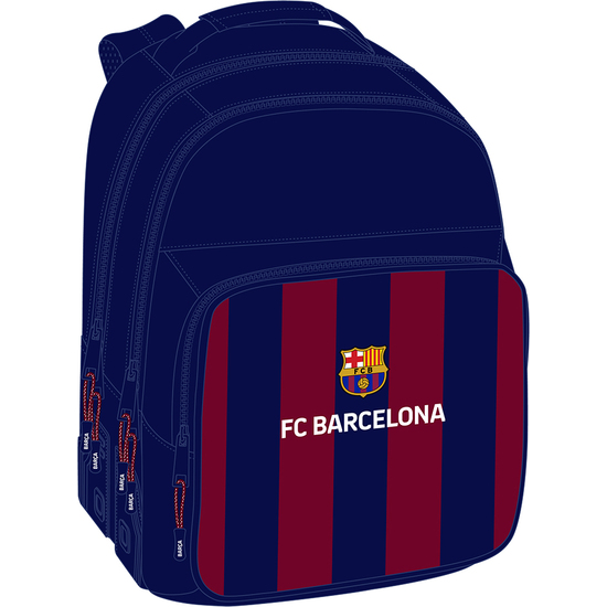 MOCHILA DOBLE ADAPT.CARRO F.C.BARCELONA image 0