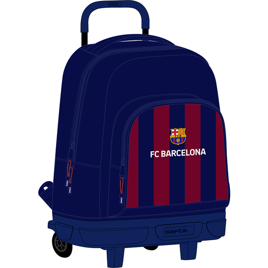 MOCHILA GDE. C/RUEDAS COMPACT EXTRAIBLE F.C.BARCELONA image 0