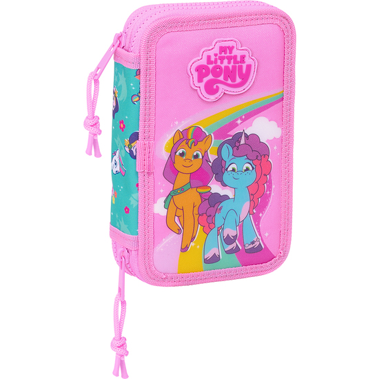 PLUMIER DOBLE PQÑO 28 PCS MY LITTLE PONY "MAGIC" image 0