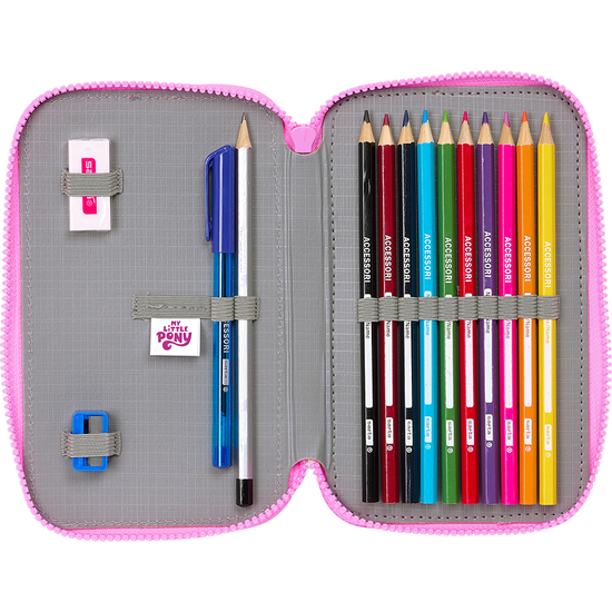 PLUMIER DOBLE PQÑO 28 PCS MY LITTLE PONY "MAGIC" image 4