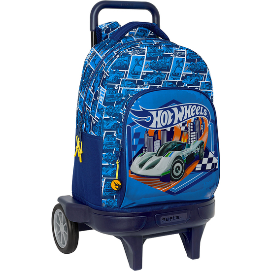 MOCHILA GDE. C/RUEDAS COMPACT EVOL. EXT. HOT WHEELS "SONNY" image 0