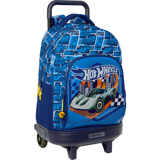 MOCHILA GDE. C/RUEDAS COMPACT EXTRAIBLE HOT WHEELS "SONNY" image 0