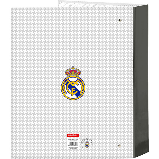 CARPETA F. 4 ANILLAS 35MM LOMO ANCHO REAL MADRID 1ª EQUIP. 24/25 image 1